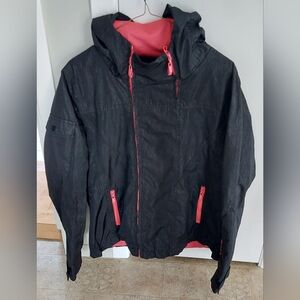 Oxygen Rain Wind Jacket Black Pink XL
